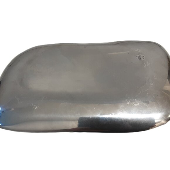 Vintage Hoselton Aluminum Tray Hand-Engraved Horse Motif Rustic Farmhouse Decor - Picture 4 of 5